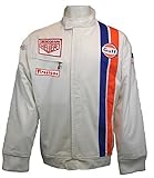 Charles River Apparel Gulf Le Mans White Racing Jacket