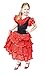 La Senorita Spanish Flamenco Dress Princess Costume - Girls / Kids - Red / Black (Size 8 - 6-7 Years, red Black)