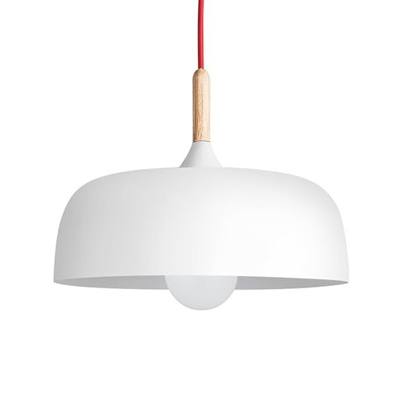 Europäische moderne einfache feste Holz weiße Lampe Abdeckung