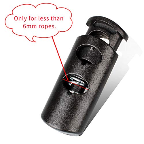 image for DYZD Double Hole Cord Locks End Plastic Spring Stop Toggle Stopper for