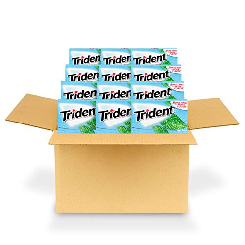 Trident Mint Bliss Sugar Free Gum - with Xylitol - 12 Packs (168 Pieces Total)