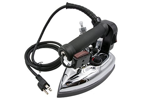 Silver Star Bottle Steam Iron ES-85 Gravity Feed Steam Iron with Non-Stick Laminate Sole Plate, Demineralizer (Includes LED Flashlight)