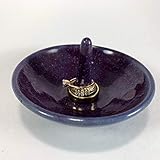 Handmade Ceramic Jewelry Ring Holder in Purple