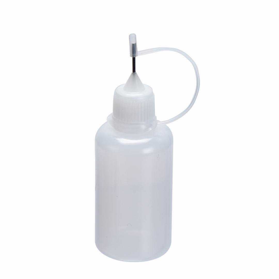 BinaryABC Needle Tip Glue Bottle,Empty Glue Applicator Bottle,Squeezable Dropper Bottle,30ml, 15pcs