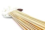 Premium Bamboo Marshmallow Smores Roasting Sticks 30 Inch 5mm Thick Extra Long Heavy Duty Wooden Skewers, 100 Pieces. Perfect for Hot Dog Kebab Sausage, Environmentally Safe 100% Biodegradable