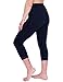 Delfin Spa Women's Heat Maximizing Neoprene Exercise Anti-Cellulite Capris, Black/Black, Small