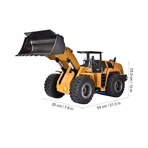 Zerone 2.4G Bagger RC Bagger,Bagger Spielzeug Ferngesteuertes Baufahrzeug 2.4G Elektronischer Bagger Engineering… – Bild 7