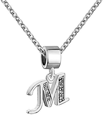 Lifequeen Initial Necklace Alphabet Letter A-Z Charms Pendant Necklaces for Women Girls
