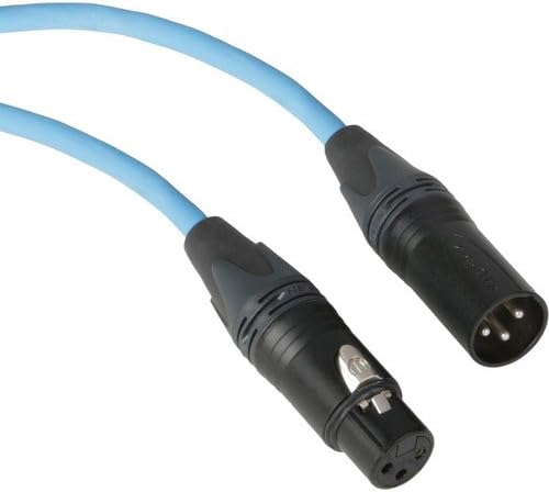 Kopul Premium Performance 3000 Series XLR M to XLR F Microphone Cable - 50' (15.2 m), Blue
