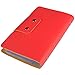 Nicely Neat Credit Card Holder Leatherette Business Card / Credit Card Organizer Book (Rose Red) - Holds Up to 188 Cards (96 Cells) - Top Grade Faux Leather - 32 Pages - Stylish