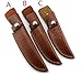 Aibote Fixed Blade Knife Sheath With Belt Loop Hunting Holster Carrying Knives Leather Holder Sheaths Case Scabbard Pouch Bag Pocket EDC Camping Outdoor Tool(C-Small)