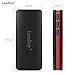 Power Bank Leadtry® 10000mah External Battery with Triple USB Port Portable Charger Backup Pack Build in Flash Light for Iphone 6s 6 Plus, Ipad and Samsung Smart Phone, Tablet Pcs (Black*red)