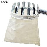 Orgrimmar 2 Packs Fruit Pickers with Nylon Catcher Basket Labor Saving Gardening Farm Picking Device Tools