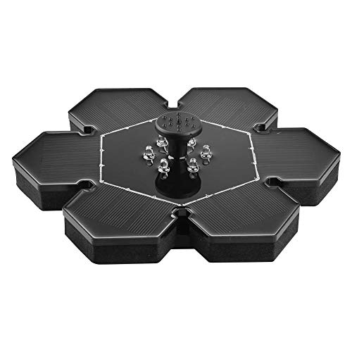 image for Dreamalva Solar Water Fountain Pump Led Waterproof Solar Panel with Su