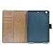 iPad Mini 1/2/3 Case-LittleMax Smart Embossed Leather Case Pure Color [Magnetic Closure] Stand Case with [Cards Holder] for Apple iPad Mini 3 2 1 [Free Cleaning Cloth,Stylus Pen]-#1-Brown