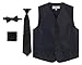 Gioberti Kids and Boys 4pc Paisley Vest Set - Vest, Bowtie, Tie, Pocket Square