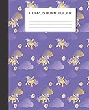 Composition Notebook: Unicorn Sweets Pattern Girly Cuteness College Ruled Notebook Lined School Journal