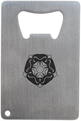 Tudor Rose Bottle Opener, Stainless Steel Credit Card Size, Bottle Opener For Your Wallet, Credit Card Size Bottle Opener