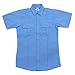 First Class 100% Polyester Short-Sleeve Men's Uniform Shirt Light Blue