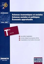 Sciences économiques et sociales, sciences sociales et politiques, économie approfondie