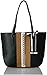 NINE WEST Reana Large Tote, Dark Camel/Black/White