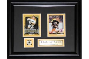 Bobby Orr Boston Bruins 2 Card Hockey Memorabilia Collector Frame