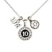 Custom Player ID Soccer Necklace (#10, One Size)