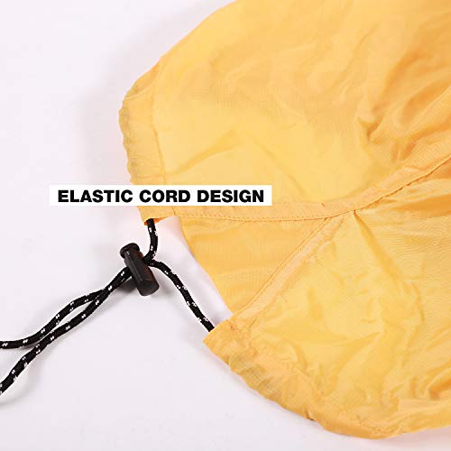 REDCAMP Nylon Compression Stuff Sack, Lightweight Sleeping Bag Compression Sack Great for Backpacking, Hiking and Camping, Orange XL - Thumbnail 6