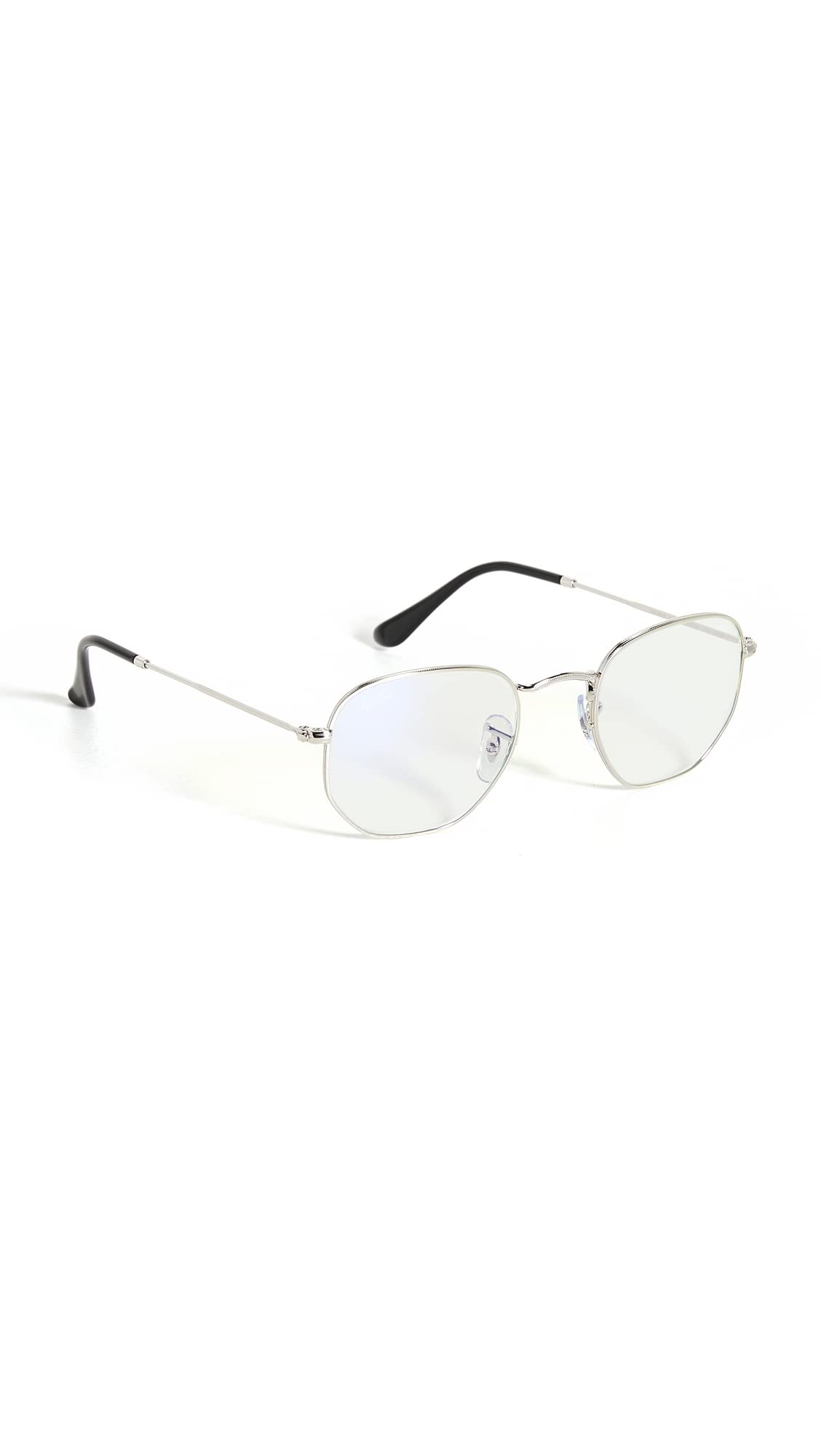 Photo 1 of Ray-Ban Rb3548 Hexagonal Evolve Polarized Sunglasses, Silver/Photochromic Grey Blue Light Filter, 48 mm