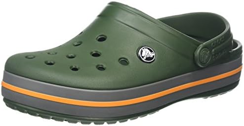 crocs green and grey