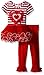 Bonnie Jean Little Girls Heart Appliqued Tutu Playwear Set,