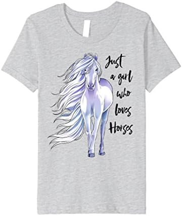Just A Girl Who Loves Horses T Shirt Horse Riding Equestrian