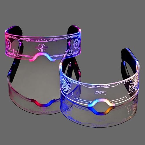 Amazon.com: DYBALON LED Light up Party Glasses (Pack of 2  display picture 2