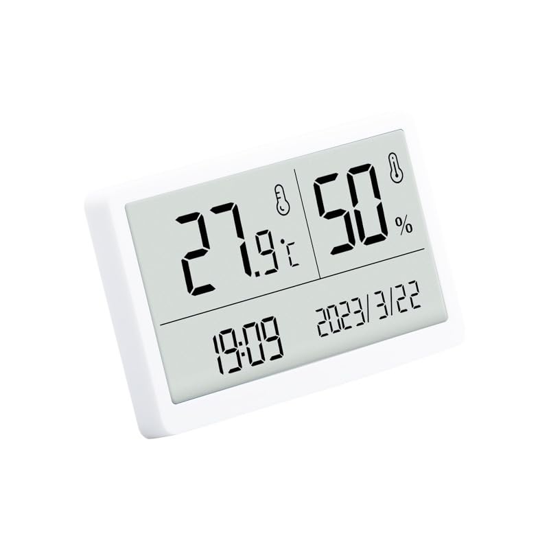 RGBS Room Thermometer, Indoor Hygrometer Thermometer, Humidity Meter, Humidity Gauge, Temperature and Humidity Monitor with Dual Sensors for Baby Room, Greenhouse office Bedroom, Reptile Pets, Plants
