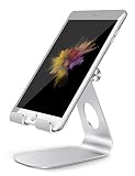 Tablet Stand Adjustable, Lamicall Tablet Holder: Desktop Holder Dock Cradle Compatible with iPad Pro 12.9, 10.5, 9.7, Air Mini 2 3 4, Nexus, Accessories, Tab (4-13 Inch) - Silver