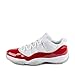 Nike Mens Air Jordan 11 Retro Low White/Varsity Red-Black Leather