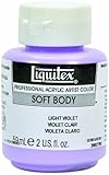 Liquitex Professional Soft Body Acrylic Paint Decorative Series 2-oz jar, Light Violet