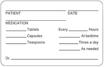 Amazon.com: Patient Date Medication…, Medication Instruction Label, 2-3/4