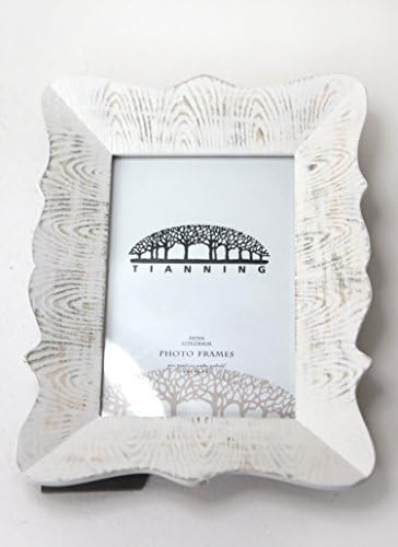 Tianning Chic Wooden Decorative Pictures/Photos Frame Whitewashed for Living room and Home Decor(57, WHITE)