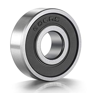 ANCIRS 20pcs 608-2RS Ball Bearing Double Rubber Sealed Miniature Deep Groove 608rs for Skateboard Inline Scooter Roller…