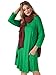 JollieLovin Fall Dresses for Women 3/4 Sleeve Plus Size Tshirt Dresses with Pockets Casual Swing Long Sleeve Dresses Loose Fit Winter Dresses Forest Green 3X