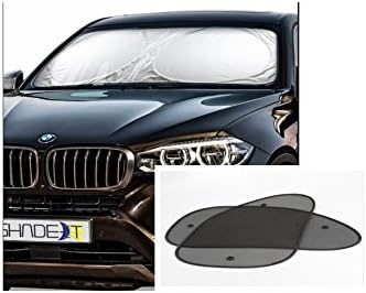 Car Windshield Sun Shade Shield Auto Sunshade For Front Windshield Plus 2 Front Side Windows Shades Provide Heat, UV Protector &amp; Reflector, Keeps Vehicle Cool Car Sunshades Protection