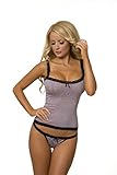Velvet Kitten Rose Burnout Sexy Lingerie Cami Set for Women 311605