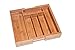 Expandable Bamboo Wood Cutlery Tray Drawer Utensil Organizer for silverware and cooking utensils with 7 sections - 2 Adjustable parts to fit comfortable in kitchen drawers by Arange