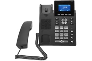 WiFi IP Phone, VoIP Accounts Supported, 2.4 Inch Color Display, 2.4G and 5G Dual Band WiFi, Dual Port Gigabit Ethernet, Built