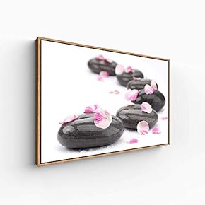 Floating Framed Canvas Wall Art for Living Room, Bedroom Spa Theme Canvas Prints for Home Decoration Ready to Hang - 16x24 inches