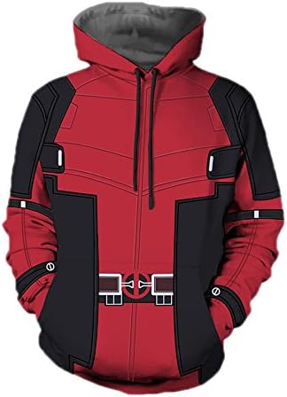 Alwoe Unisex Adult 3D Clothing Cosplay Hooded Sweatshirt