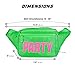 SoJourner Green Party Fanny Pack - Neon Packs for men, women | Cute Waist Bag Fashion Belt Bags rave festival