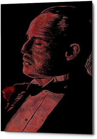 Epic Graffiti Brando-Godfather by Giuseppe Cristiano Giclee Canvas Wall Art, 18" x 26", Red
