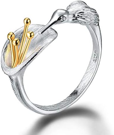 Handmade Silver Hummingbird Ring: Unique Jewelry for Women